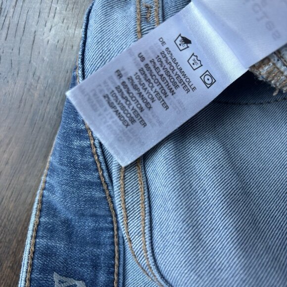 Articles Of Society Womens Size 29 Distressed Skinny Sarah Blue Cast Jeans - Picture 7 of 13